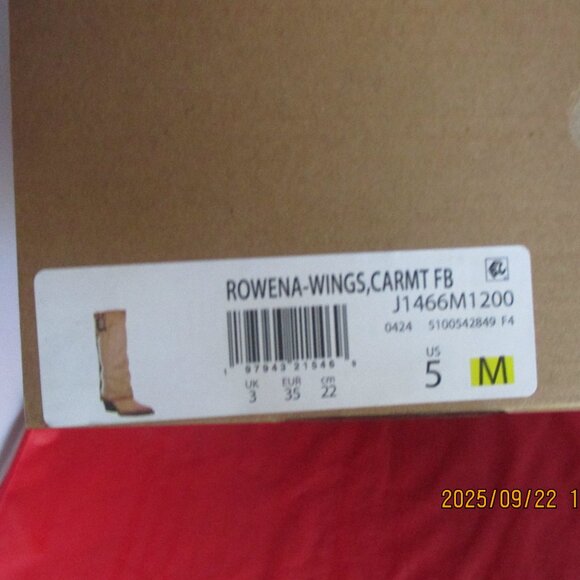 Zodiac Rowena-Wings Faux Leather Western Boots $169 - US Size 5 - Caramel - 1356 - Picture 13 of 13